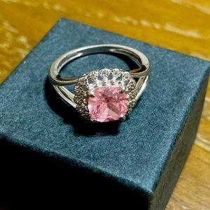 Pink Stone Ring Size 6